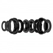 Cuvette boitier de pédalier 51mm BMX noir complet roulement 32-45mm écrou