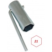 Clé à bougie 21mm hexagonale avec manche pliable moto scooter