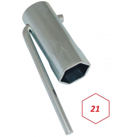 Clé à bougie 21mm hexagonale avec manche pliable moto scooter