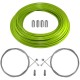 kit câble gaine de frein téflon vert avant arrière vélo route vtt universel