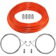 kit câble gaine de frein téflon orange avant arrière vélo route vtt universel