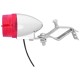 Lampe dynamo feu arriere retro chrome