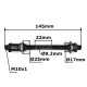 Axe de Roue arrière vélo 10 x 145 mm Creux moyeu écrou rondelle Capuchon VTT Route singlespeed