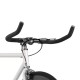 2x Guidoline de vélo ruban de cintre mousse confort EVA adhésif bouchon chromé cycle route fixie singlespeed, noir