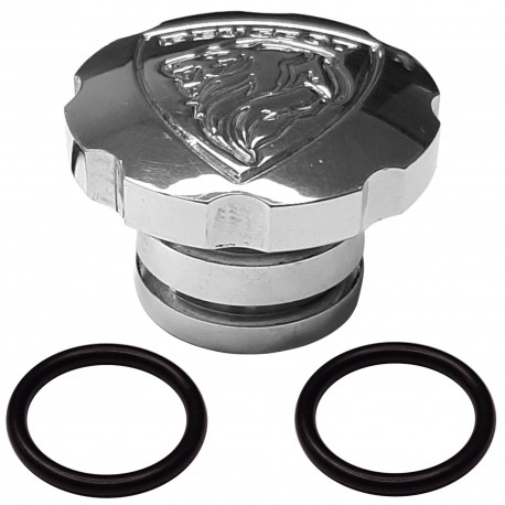 Bouchon de réservoir aluminium poli 30mm compatible avec Peugeot 103 SP MVL SPX Vogue 102 101 mobylette