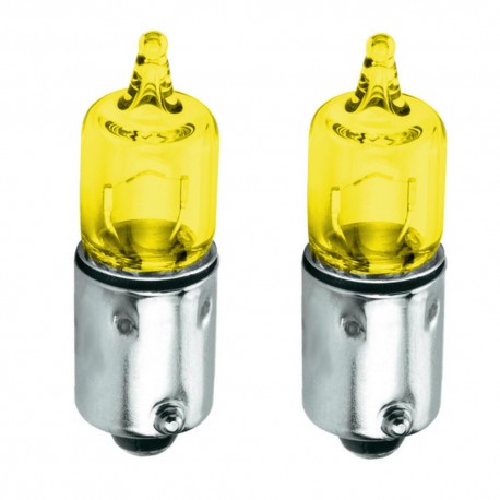 2X AMPOULE 12V 10W BA9S jaune