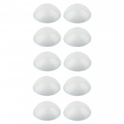 10x Cache vis lèvre d'étanchéité tête cylindrique bombée 14mm zebra pias tôle blanc