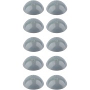 10x Cache vis lèvre d'étanchéité tête cylindrique bombée 14mm zebra pias tôle gris