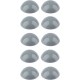 10x Cache vis lèvre d'étanchéité tête cylindrique bombée zebra pias tôle gris