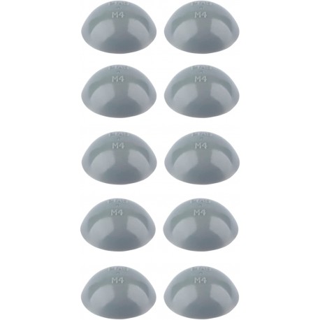 10x Cache vis lèvre d'étanchéité tête cylindrique bombée zebra pias tôle gris