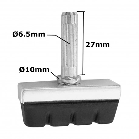 2x PATIN DE FREIN VELO GOMME 40MM A TIGE CANTILEVER CYCLE VILLE