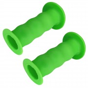 paire de poignée vert vélo enfant draisienne tricycle trottinette universel 22mm 85mm