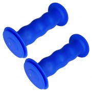 PAIRE DE POIGNEE BLEU VELO ENFANT DRAISIENNE TRICYCLE TROTTINETTE DIAMETRE 19MM 85MM