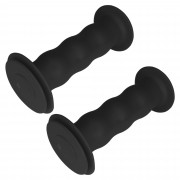 PAIRE DE POIGNEE NOIR VELO ENFANT DRAISIENNE TRICYCLE TROTTINETTE DIAMETRE 19MM 85MM