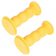 PAIRE DE POIGNEE JAUNE VELO ENFANT DRAISIENNE TRICYCLE TROTTINETTE DIAMETRE 19MM 85MM