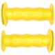 PAIRE DE POIGNEE JAUNE VELO ENFANT DRAISIENNE TRICYCLE TROTTINETTE DIAMETRE 19MM 85MM