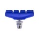 4x Patin de Frein Vélo 2 Paires 50mm Compatible avec Shimano Sram Cycle Route Course Ville Fixie VTC Jante, Bleu