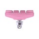 4x Patin de Frein Vélo 2 Paires 50mm Compatible avec Shimano Sram Cycle Route Course Ville Fixie VTC Jante, Rose