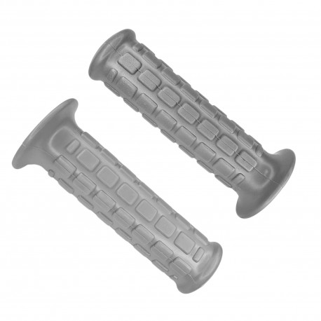 Poignées de Guidon Moto 115 mm Gauche 22 mm Droite 24 mm Cyclo Scooter Moto Gris