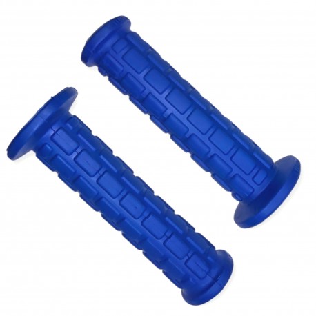 Poignées de Guidon Moto 130 mm Gauche 22 mm Droite 24 mm Cyclo Scooter Moto Bleu