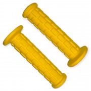 Poignées de Guidon Moto 130 mm Gauche 22 mm Droite 24 mm Cyclo Scooter Moto Jaune
