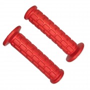 Poignées de Guidon Moto 130 mm Gauche 22 mm Droite 24 mm Cyclo Scooter Moto Rouge