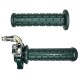 Kit Poignée Moto Mobylette Scooter Accélérateur Leviers Gauche Droit – Guidon 22 mm – Revêtements Caoutchouc, vert