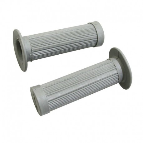 Poignée revêtement type MAGURA 22mm 24mm 100mm gris noir cyclo mobylette moto (paire)