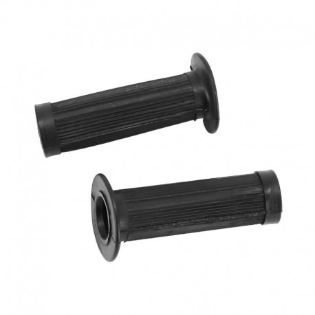 Poignée revêtement noir type MAGURA 22mm 24mm 100mm cyclo mobylette moto (paire)