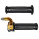 Kit Poignée Moto Mobylette Scooter Accélérateur Leviers Gauche Droit – Guidon 22 mm – Revêtements Caoutchouc, zinc