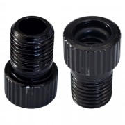 2x Embout Adaptateur raccord connecteur Pompe vélo Valve Presta Dunlop Schrader Chambre à air Pneu compresseur, Noir
