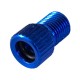 2x Embout Adaptateur raccord connecteur Pompe vélo Valve Presta Dunlop Schrader Chambre à air Pneu compresseur, Bleu
