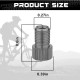 2x Embout Adaptateur raccord connecteur Pompe vélo Valve Presta Dunlop Schrader Chambre à air Pneu compresseur, Bleu