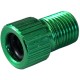 2x Embout Adaptateur raccord connecteur Pompe vélo Valve Presta Dunlop Schrader Chambre à air Pneu compresseur, Vert