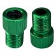2x Embout Adaptateur raccord connecteur Pompe vélo Valve Presta Dunlop Schrader Chambre à air Pneu compresseur, Vert
