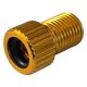 2x Embout Adaptateur raccord connecteur Pompe vélo Valve Presta Dunlop Schrader Chambre à air Pneu compresseur, Jaune