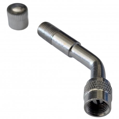 Coude rallonge Extension Valve Voiture Moto vélo Scooter Schrader Chambre à air Pneu Angle 45°
