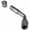 Coude rallonge Extension Valve Voiture Moto vélo Scooter Schrader Chambre à air Pneu Angle 45°
