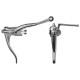 Levier frein droit gauche aluminium double commande diamètre 22,2mm vélo course route vintage chrome