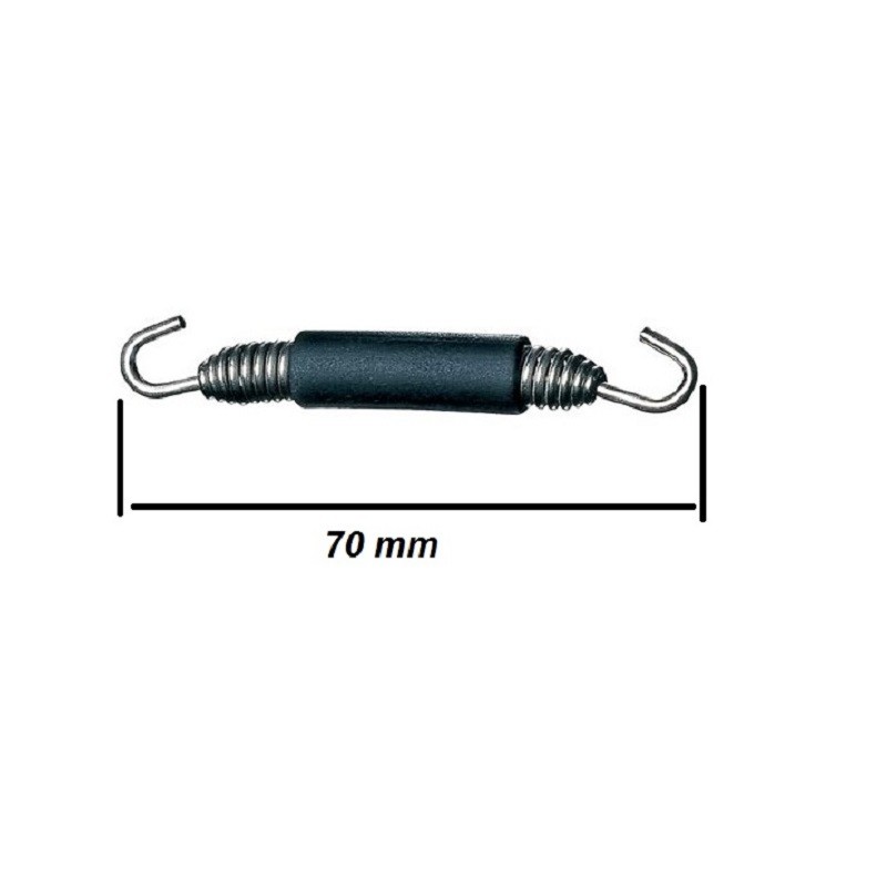  Système Ressort de Tuyau d'échappement, Crochets de tuyau d' échappement silencieux en acieronoxydable, Système d'échappement de moto 2x  Springs de montage entièrement rotatifs pour Moto Scooter ATV