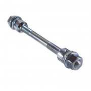 Axe plein Ø 8mm Lg. 135mm argent moyeu roue avant