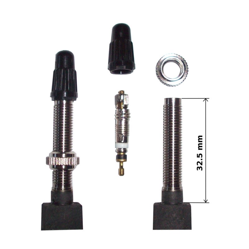 Paire de valve de pneu tubeless obus démontable P2R Schrader Velox - Pièces  détachées - Roues et Pneus - Pièces détachées